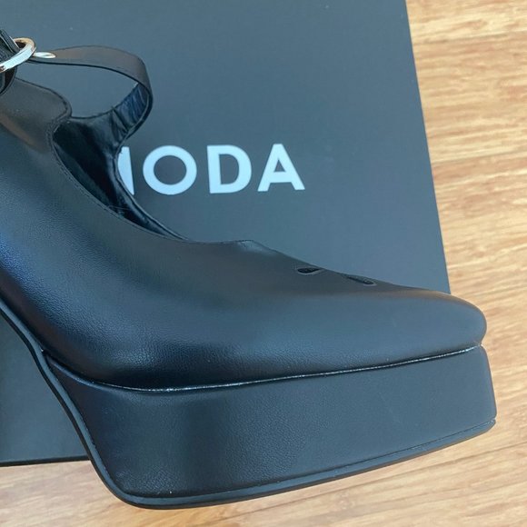 NWT Lamoda Platform Flower Mary Jane Heels Size 10 - Picture 9 of 13